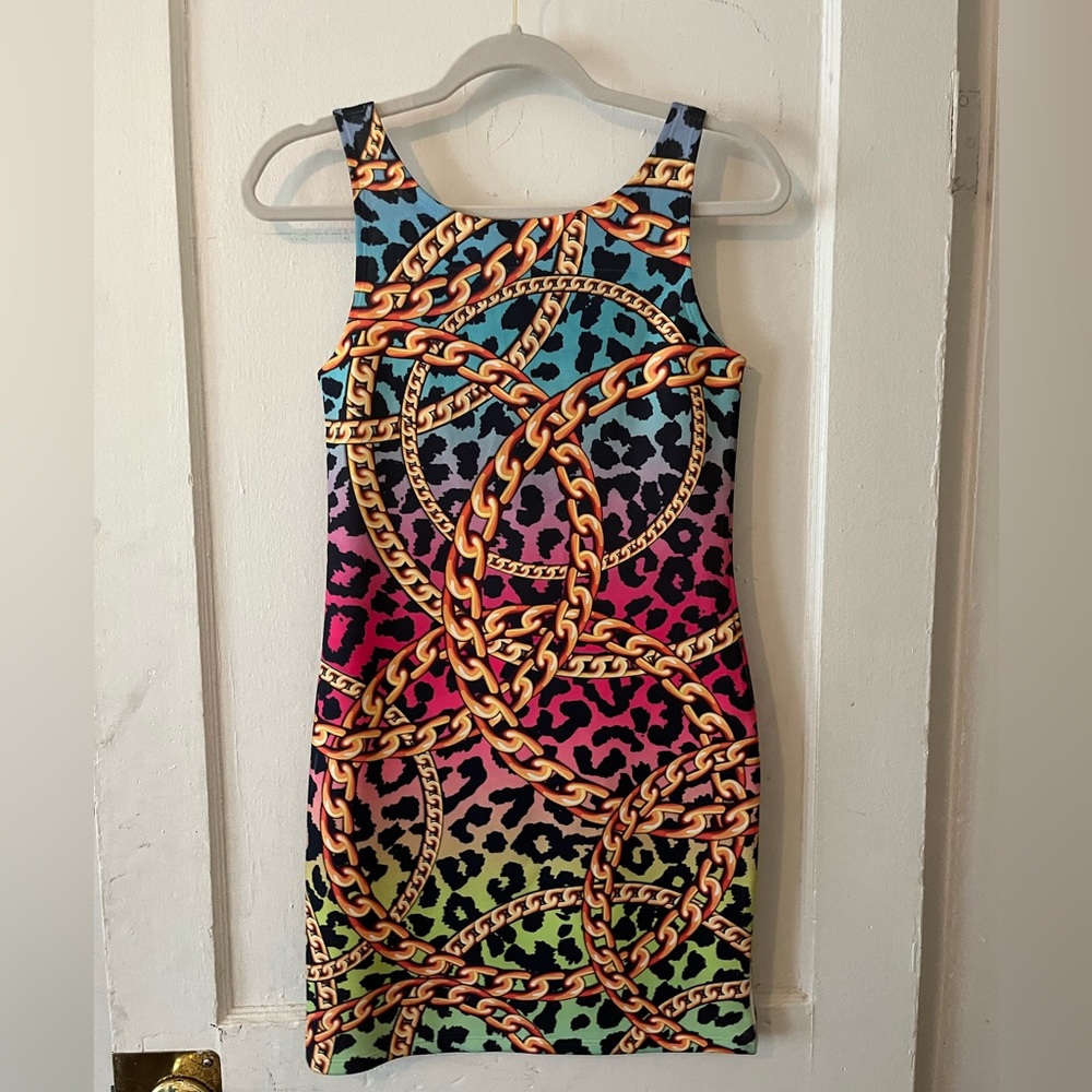 Chesley - Cheetah & Chains Night Out Dress